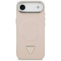 Etui Guess Triangle Logo MagSafe na iPhone Air - różowe Guess
