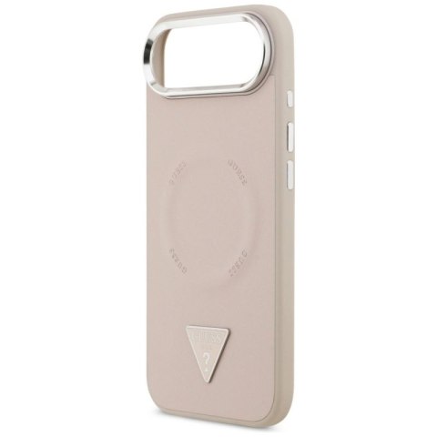 Etui Guess Triangle Logo MagSafe na iPhone Air - różowe Guess