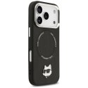 Etui Karl Lagerfeld Choupette Pin MagSafe do iPhone 17 Pro - czarne Karl Lagerfeld