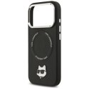 Etui Karl Lagerfeld Choupette Pin MagSafe do iPhone 17 Pro - czarne Karl Lagerfeld