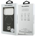 Etui Karl Lagerfeld Choupette Pin MagSafe do iPhone 17 Pro - czarne Karl Lagerfeld