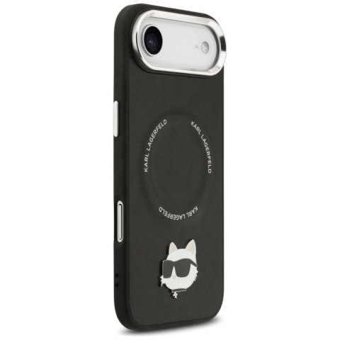 Etui Karl Lagerfeld Choupette Pin MagSafe do iPhone Air czarne Karl Lagerfeld