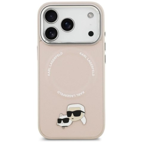 Etui Karl Lagerfeld Karl & Choupette Pins MagSafe do iPhone 17 Pro - różowe Karl Lagerfeld