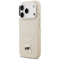 Etui Karl Lagerfeld Karl Pin MagSafe do iPhone 17 Pro Max - beżowe Karl Lagerfeld