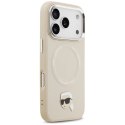 Etui Karl Lagerfeld Karl Pin MagSafe do iPhone 17 Pro Max - beżowe Karl Lagerfeld