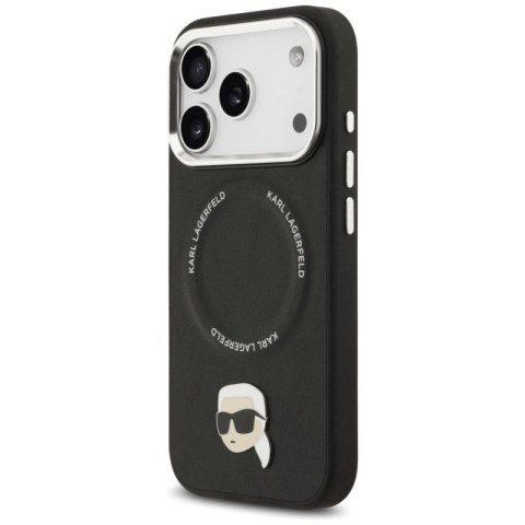 Etui Karl Lagerfeld Karl Pin MagSafe do iPhone 17 Pro - czarne Karl Lagerfeld
