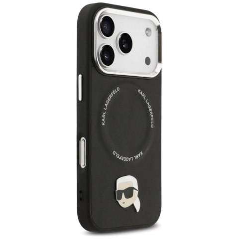 Etui Karl Lagerfeld Karl Pin MagSafe do iPhone 17 Pro - czarne Karl Lagerfeld