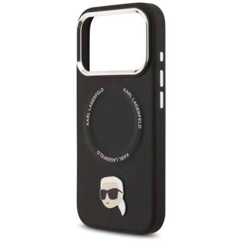 Etui Karl Lagerfeld Karl Pin MagSafe do iPhone 17 Pro - czarne Karl Lagerfeld