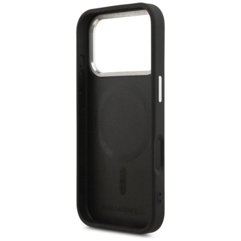 Etui Karl Lagerfeld Karl RSG Logo MagSafe do iPhone 17 Pro - czarne Karl Lagerfeld
