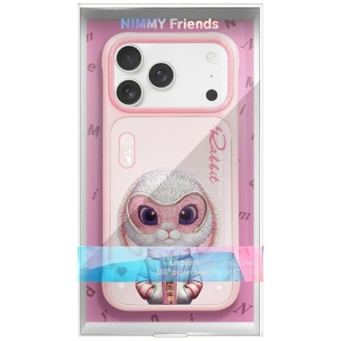 Etui Nimmy Cool&Cute 2.0 Rabbit na iPhone 17 Pro - różowe Nimmy