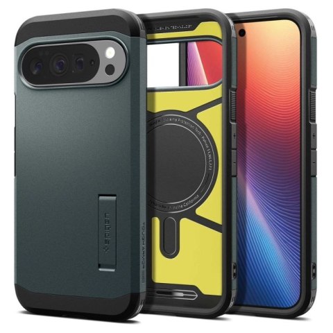 Etui Spigen Tough Armor Mag MagSafe na Google Pixel 10 Pro XL - zielone Spigen