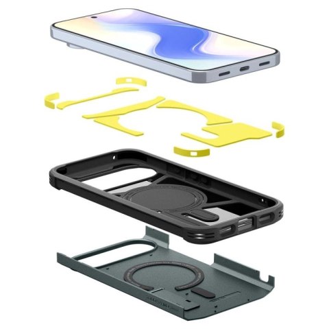 Etui Spigen Tough Armor Mag MagSafe na Google Pixel 10 Pro XL - zielone Spigen