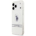 Etui US Polo DH and Bottom Stripe Logo MagSafe na iPhone 17 Pro Max - białe U.S. Polo Assn.