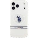 Etui US Polo DH and Bottom Stripe Logo MagSafe na iPhone 17 Pro Max - białe U.S. Polo Assn.