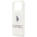 Etui US Polo DH and Bottom Stripe Logo MagSafe na iPhone 17 Pro Max - białe U.S. Polo Assn.