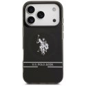 Etui US Polo DH and Bottom Stripe Logo MagSafe na iPhone 17 Pro - czarne U.S. Polo Assn.