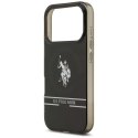Etui US Polo DH and Bottom Stripe Logo MagSafe na iPhone 17 Pro - czarne U.S. Polo Assn.