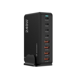 Stacja ładująca Wozinsky 240W GaN QC3 - czarna Wozinsky