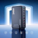 Stacja ładująca Wozinsky 240W GaN QC3 - czarna Wozinsky