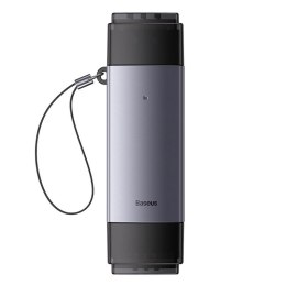 Czytnik kart Baseus Lite Series USB-A/USB-C 3.0 SD/TF - szary Baseus
