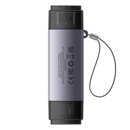 Czytnik kart Baseus Lite Series USB-A/USB-C 3.0 SD/TF - szary Baseus