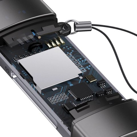 Czytnik kart Baseus Lite Series USB-A/USB-C 3.0 SD/TF - szary Baseus