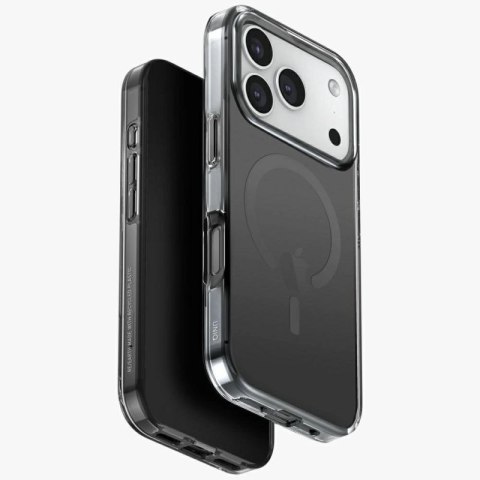 Etui UNIQ Clario Magclick Charging na iPhone 17 Pro - czarne UNIQ