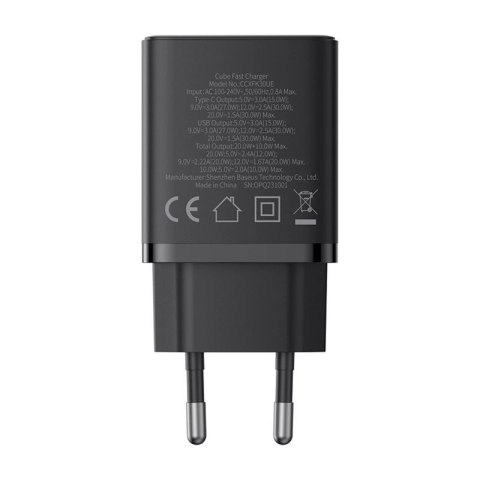 Ładowarka sieciowa Baseus Cube Pro 30W USB-C USB-A - czarna Baseus