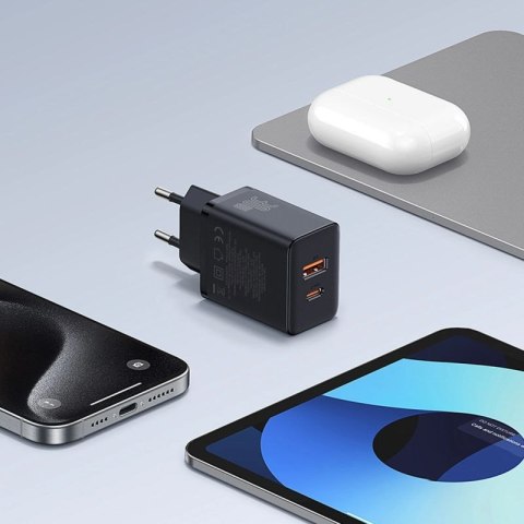 Ładowarka sieciowa Baseus Cube Pro 30W USB-C USB-A - czarna Baseus