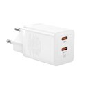 Ładowarka sieciowa Baseus GaN5 Pro 40W 2xUSB-C - biała Baseus
