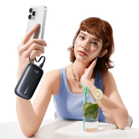 Powerbank Baseus EnerFill FC21 Qpow 3 Ultra 10000mAh 45W z dołączonym kablem-smyczą - czarny Baseus