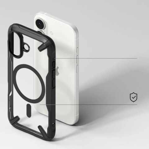 Etui Ringke Fusion X Magnetic MagSafe na iPhone 17 - czarne Ringke
