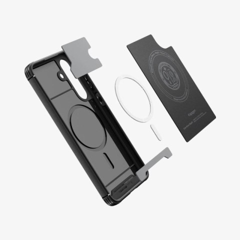 Etui Spigen Core Armor Mag MagSafe na Samsung Galaxy S25 FE - czarny mat Spigen