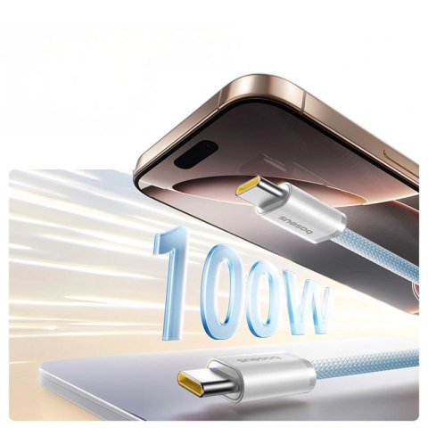 Kabel Baseus Dynamic 4 Pro 100W USB-C - USB-C 1m - niebieski Baseus