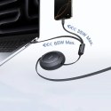 Kabel zwijany Baseus Free2Pull Mini 100W 3w1 USB-C - 2xUSB-C 1.2m - czarny