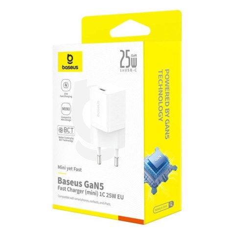 Ładowarka sieciowa Baseus GaN5 25W USB-C - biała Baseus