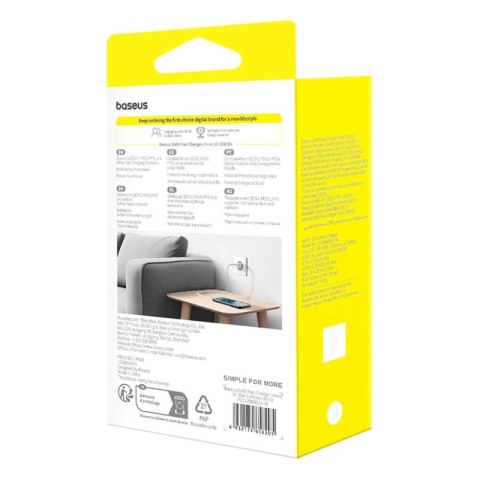 Ładowarka sieciowa Baseus GaN5 25W USB-C - biała Baseus