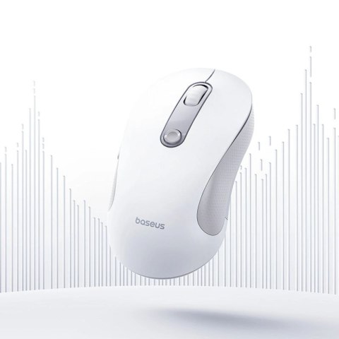 Mysz bezprzewodowa Baseus F02 ergonomiczna Bluetooth - biała Baseus