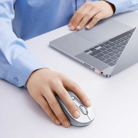 Mysz bezprzewodowa Baseus F02 ergonomiczna USB 2.4GHz - biała Baseus