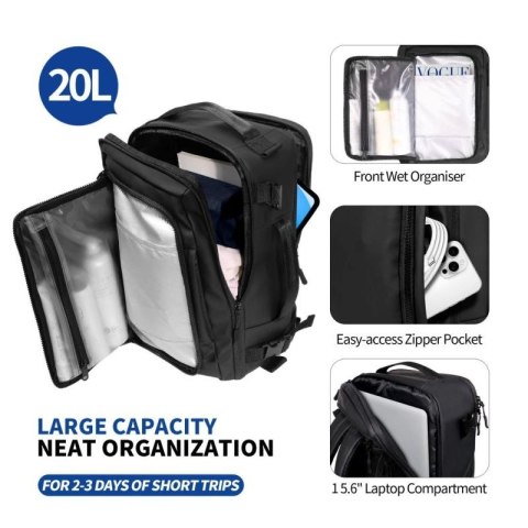 Plecak Tech-Protect Defender S50 do Ryanair & Wizzar, na laptopa 20L - czarny Tech-Protect