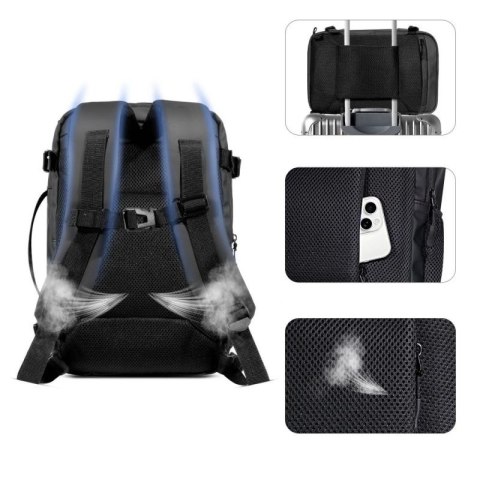 Plecak Tech-Protect Defender S50 do Ryanair & Wizzar, na laptopa 20L - czarny Tech-Protect