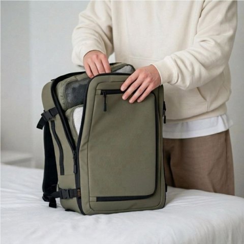 Plecak Tech-Protect Defender S50 do Ryanair & Wizzar, na laptopa 20L - oliwkowy Tech-Protect