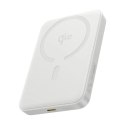 Powerbank Baseus EnerFill FM12 Qi2 10000mAh 22.5W kompatybilny z MagSafe z białym kablem Baseus Simple USB-C 20V/3A 0,30m - biał Baseus