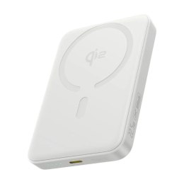 Powerbank Baseus EnerFill FM12 Qi2 10000mAh 22.5W kompatybilny z MagSafe z białym kablem Baseus Simple USB-C 20V/3A 0,30m - biał Baseus