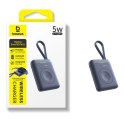 Powerbank Baseus EnerFill FW11 5W do Apple Watch z wbudowanym kablem - czarny Baseus