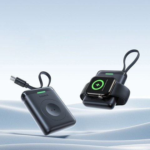 Powerbank Baseus EnerFill FW11 5W do Apple Watch z wbudowanym kablem - czarny Baseus