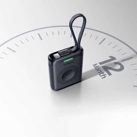 Powerbank Baseus EnerFill FW11 5W do Apple Watch z wbudowanym kablem - czarny Baseus