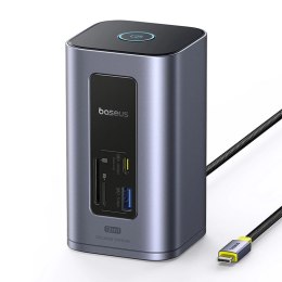 Stacja dokująca Baseus NU1 Air Spacemate hub 12w1 USB-C - 2xHDMI 4K@60Hz 2xUSB-C 10Gb/s 2xUSB-A 5Gb/s 2xUSB-A (480Mb/s) RJ45 SD/ Baseus