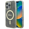 Etui Guess IML 4G MagSafe na iPhone 16 Pro - brązowe Guess