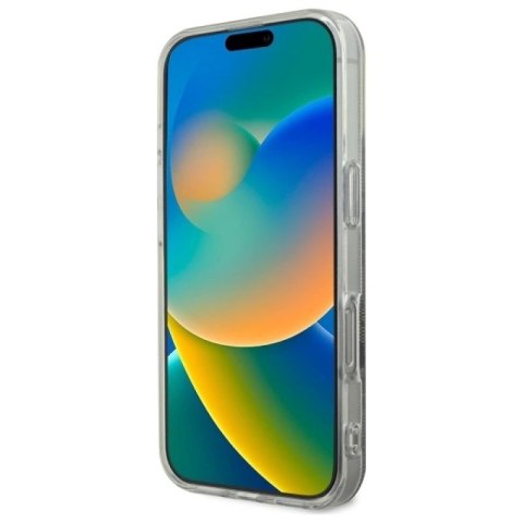 Etui Guess IML 4G MagSafe na iPhone 16 Pro - brązowe Guess
